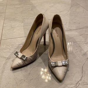 Coach pointed toe high heel